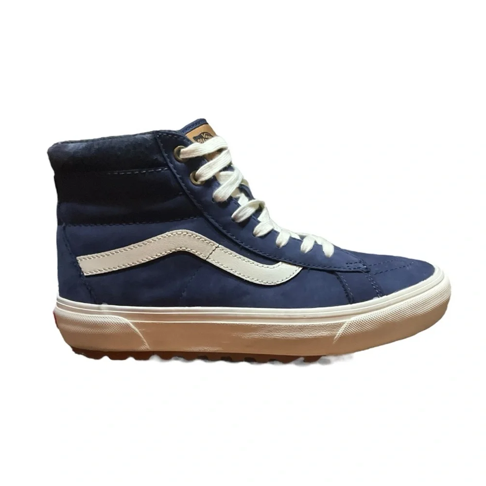 👟 Vans Sk8-Hi MTE Navy Blue White‎ High Top Sneakers Men’s 8